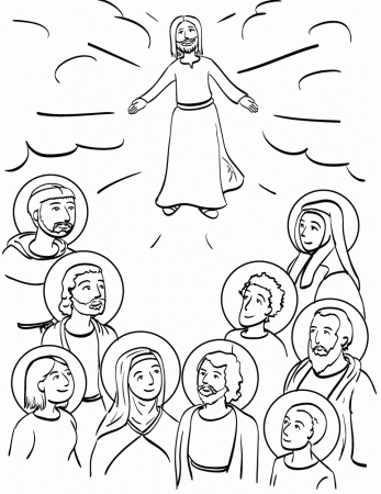 All Saints Day Anthems Coloring Page Free Amp Printable Coloring 
