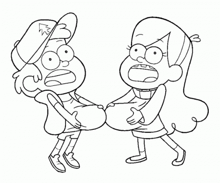 9 Mabel Pines Coloring Page