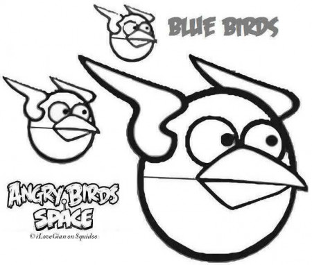 Angry Birds Space Coloring Pages To Print