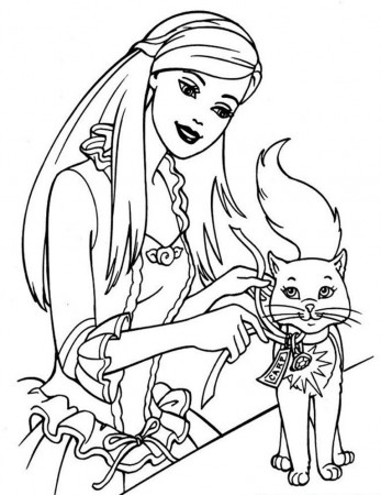 Online Barbie Coloring Pages