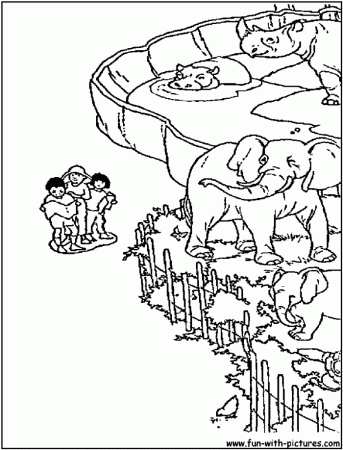 Zoo Coloring Page For Kids | 99coloring.com