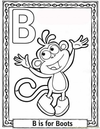 Coloring Pages Oon Alphabet Coloring Pages B (Education 