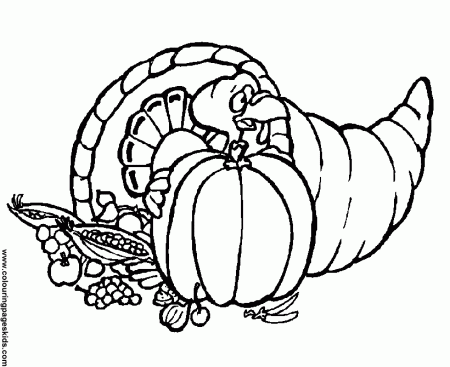 Free printable Thanksgiving coloring book sheets - 39 for kids to 