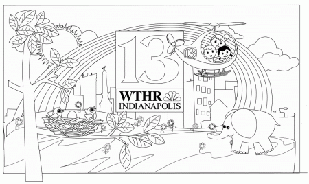 WTHR Coloring Page - 13 WTHR Indianapolis