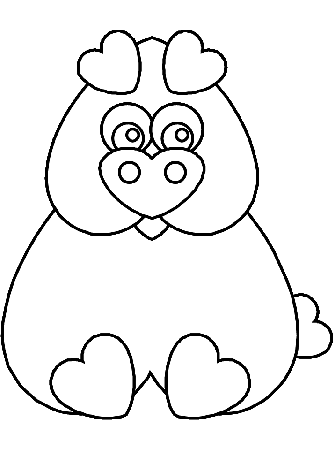 Heartpig Valentines Coloring Pages & Coloring Book