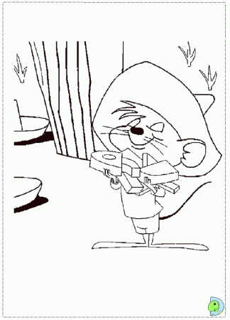Speedy Gonzales Coloring page- DinoKids.