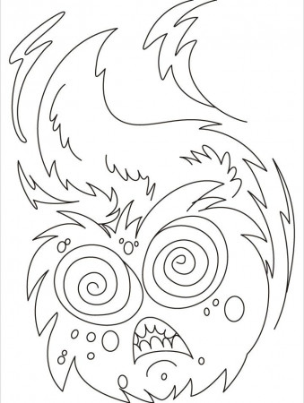 Dont come near me I am dangerous monster coloring pages | Download 