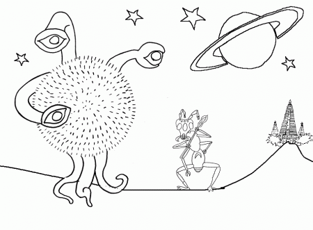 alien space Colouring Pages (page 2)