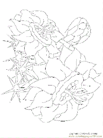 Coloring Pages Realistic Flowers (Cartoons > Realistic Flowers 