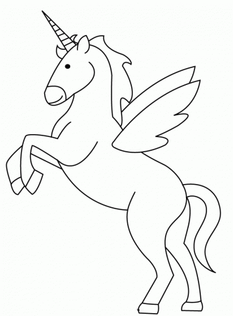 Flying Unicorn Coloring Pictures - Unicorn Coloring Pages : iKids 