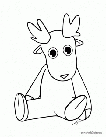 Funny Santas Reindeer Coloring Pages Rudolph The Red Nosed 