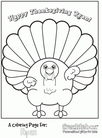 turkey face Colouring Pages