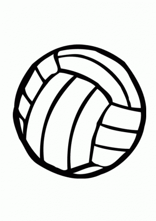 Volleyball-coloring-page-1 | Free Coloring Page Site