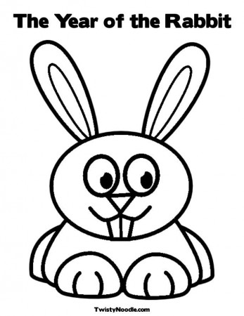 Coloring Pages Of Rabbits