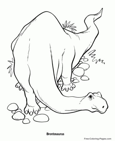 Dinosaur coloring pages - Printable