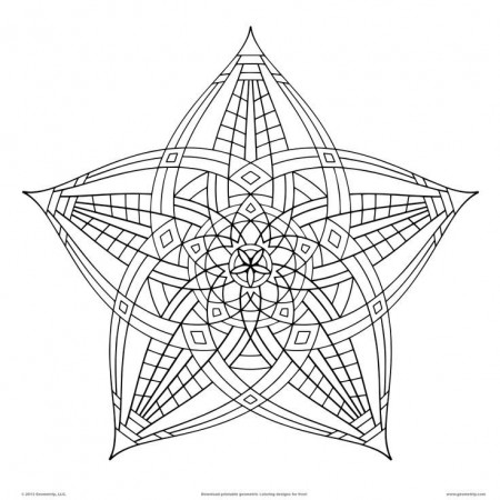 Star/Flower from Geometrip | coloring fun