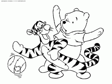 Winnie The Pooh Christmas Coloring Pages | Free coloring pages