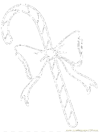 Coloring Pages Candy Canes (2) (Cartoons > Christmas) - free 