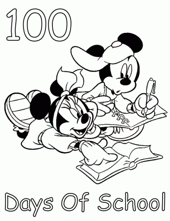 Free Printable 100th Day Of School Coloring Pages | H & M Coloring ...