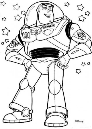 Toy Story Buzz Coloring Pages Images & Pictures - Becuo