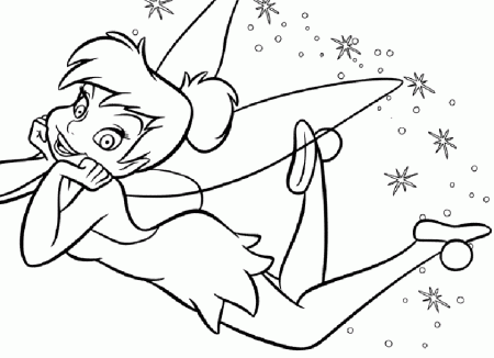 Printable Coloring Pages Of Tinkerbell | Coloring Pics