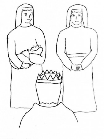 Barnabas Helps Paul Coloring Page