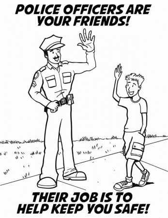 Police Drug and Crime Prevention Coloring Book