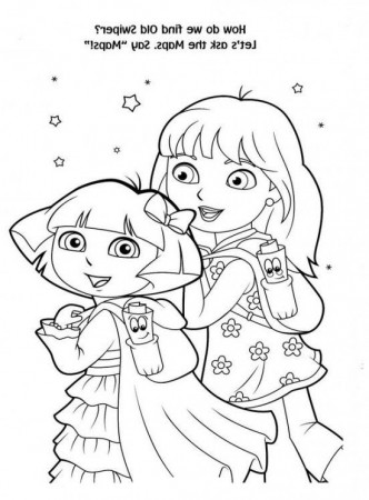 Adorable Dora Christmas Coloring Pages - Best Christmas Moment