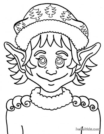 SANTA'S HELPERS coloring pages - Elf pointed ears