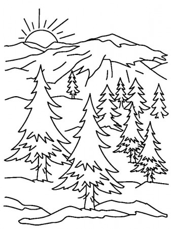Printable Mountain Coloring Pages | Online Printable Coloring ...