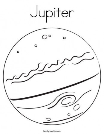 Jupiter Coloring Page - TwistyNoodle.com | Solar System ...