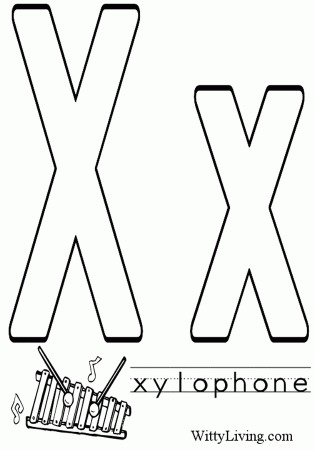 Free Coloring Pages Letter X - High Quality Coloring Pages