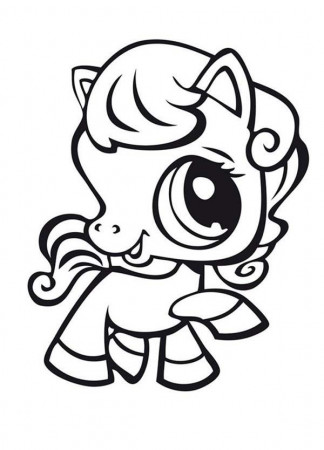 Little Pet Shop Little Horse Asking to Play Coloring Pages | Batch ...