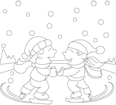 8 Pics of Ice Skating Winter Coloring Pages - Winter Coloring ...