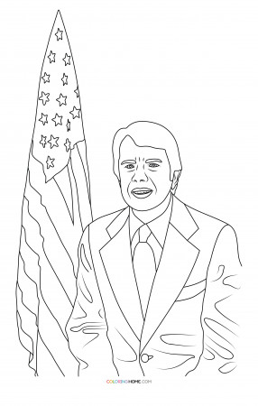 Jimmy Carter coloring page