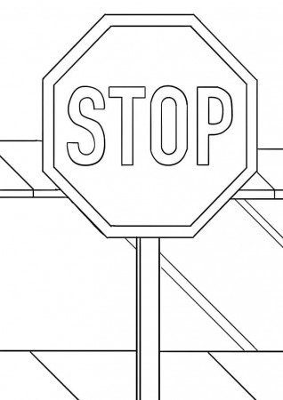 Stop Sign Coloring Pages - Free Printable Coloring Pages for Kids