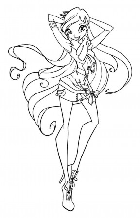 Winx Club Coloring Pages and Book | UniqueColoringPages