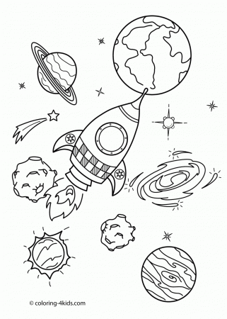 Sagacious Outer Space Colouring Pages Sinceso That Space Coloring ...