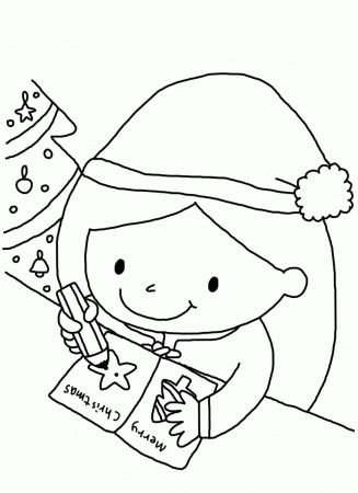 Write Christmas Cards Coloring Pages Coloring Pages For Kids #bUa ...