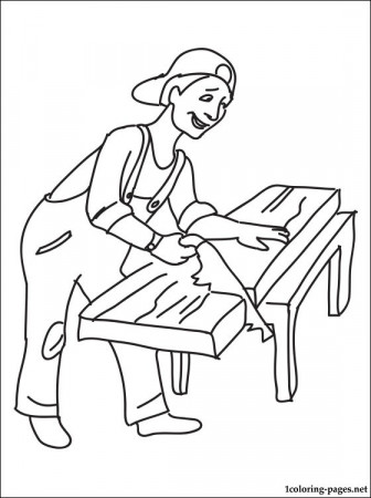 Carpenter Coloring Pages at GetDrawings | Free download