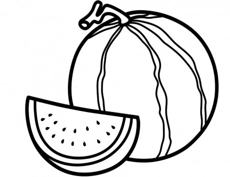 Watermelon Coloring Pages To Print Watermelon Coloring Pages To Print,  Cute, Printable, Preschoooler