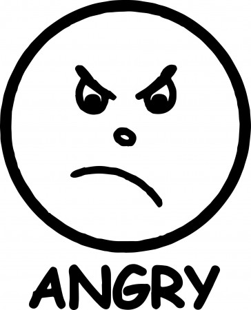 cool Angry Anger Management Coloring Page | Face coloring pages, Cartoon coloring  pages, Angry face
