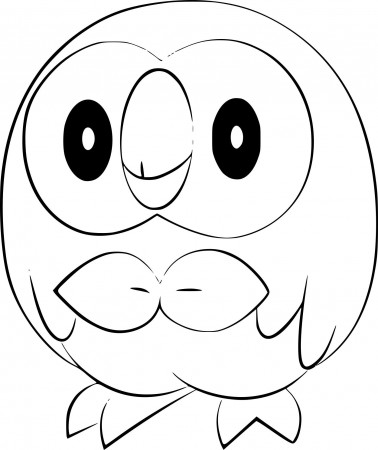 Rowlet coloring pages