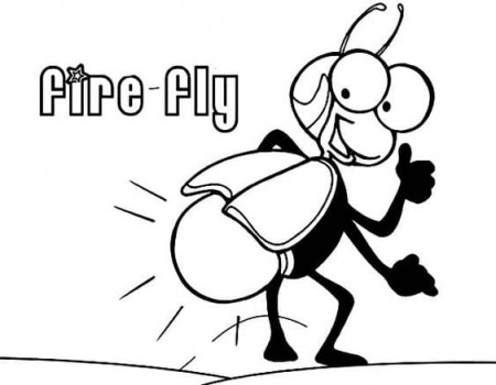 F Is For Firefly Coloring Page Free Coloring Pages - Coloring Cool