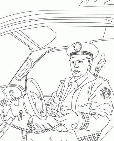 Police Coloring Pages - Hollister Gives Back