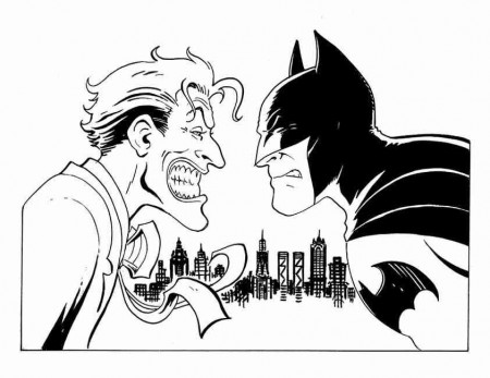 Batman And Joker Colouring Pages - High Quality Coloring Pages