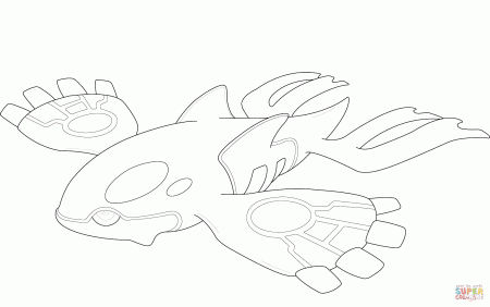 Kyogre Pokemon coloring page | Free Printable Coloring Pages