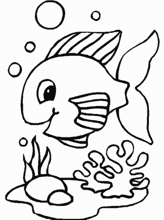 Printable 34 Cute Fish Coloring Pages 8693 - Sea Animals Rainbow ...