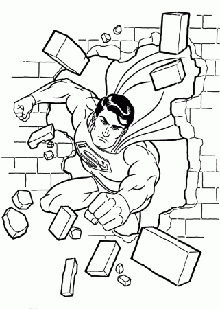 Anime Manga Coloring Pages Superman - Coloring Pages For All Ages