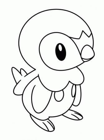 Piplup Legendary Pokemon Coloring Page